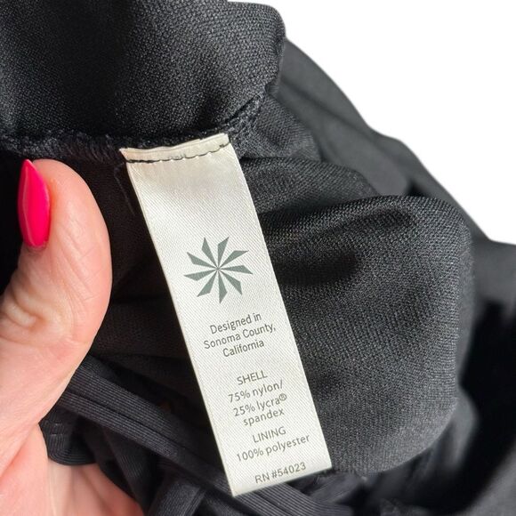 Athleta Black Criss Cross Strappy Back Moderate Coverage One Piece Swimsuit - Picture 6 of 12